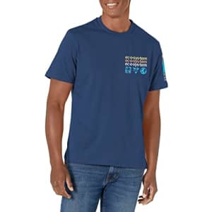Southpole Men's 100% Organic Cotton T-Shirt, Blue (Print), Small for $13