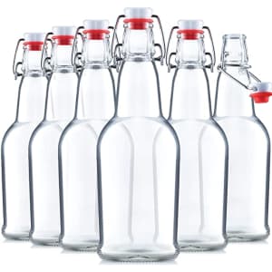 Paksh 16-oz. Flip-Top Glass Bottle 6-Pack for $15