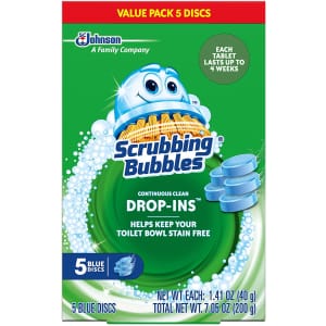 Scrubbing Bubbles Toilet Cleaner Drop Ins 5-Pack for $5