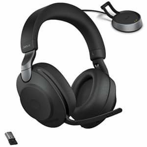 Jabra Evolve2 85 UC Wireless Headphones with Link380a & Charging Stand, Stereo, Black Wireless for $499