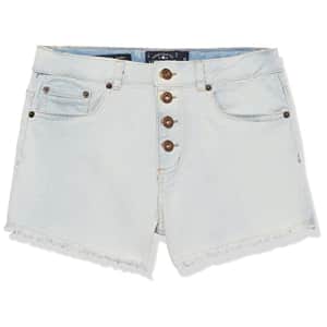 Lucky Brand Girls' High-Waist Button Fly Shorts, Bella Wash 22, 10 for $10