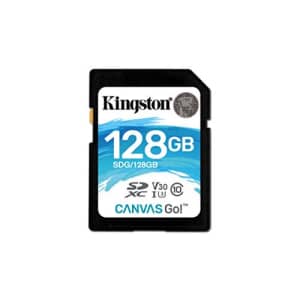 Kingston Canvas Go! 128GB SDXC Class 10 SD Memory Card UHS-I 90MB/s R Flash Memory Card for $24