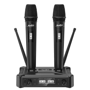 Moukey Dual-Channel Wireless Microphones System for $40 Moukey Dual-Channel Wireless Microphones System for $40