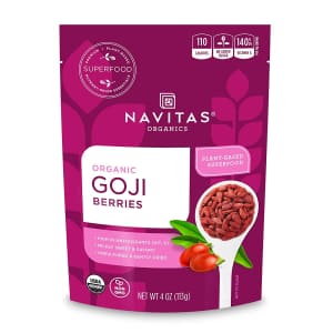 Navitas Organics Goji Berries 4-oz. Bag for $7 Navitas Organics Goji Berries 4-oz. Bag for $7
