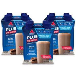 Atkins PLUS Protein-Packed Shake. Creamy Milk Chocolate with 30 Grams of Protein. Keto-Friendly and for $37