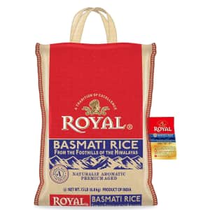 Royal Basmati Rice 15-lb. Bag for $15