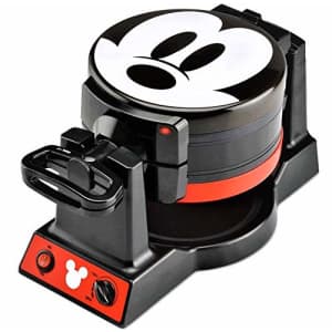 Disney Mickey Mouse Mickey Mouse Double Flip Waffle Maker, 1, Black, Red for $80 Disney Mickey Mouse Mickey Mouse Double Flip Waffle Maker, 1, Black, Red for $80