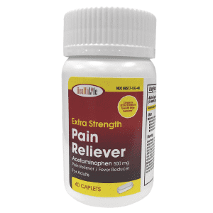 HealthLife Extra Strength Pain Reliever 500mg 40-Count Bottle: 4 for 24 cents