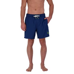 Spyder Men's Standard Quick Dry Lightweight Stretch Solid 7" Swim Trunk, Abyss, Large for $22