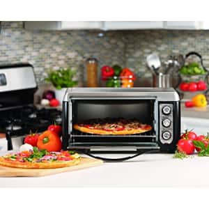 Hamilton Beach Countertop Toaster Oven, 6-Slices, Includes Bake Pan and Broil Rack, Black (31330D) for $92 Hamilton Beach Countertop Toaster Oven, 6-Slices, Includes Bake Pan and Broil Rack, Black (31330D) for $92