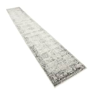 Unique Loom Sofia Collection Traditional Vintage Gray Runner Rug (2' x 13') for $59