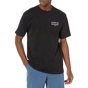 Quiksilver Waterman Men's MTN Flow Qmt0 Tee Shirt, Black, Small for $14