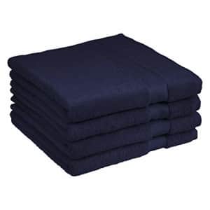 Amazon Basics Egyptian Cotton Bath Towel - 4-Pack, Deep Navy for $43 Amazon Basics Egyptian Cotton Bath Towel - 4-Pack, Deep Navy for $43