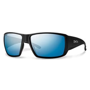 Smith Guides Choice Sunglasses, Matte Black / ChromaPop Plus Polarized Blue Mirror, Smith Optics for $229