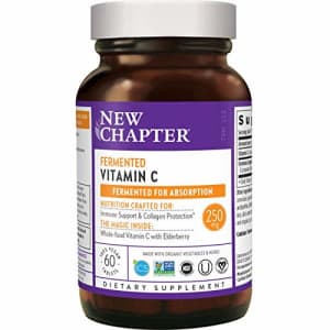 New Chapter Vitamin C + Elderberry With Fermented Vitamin C/Whole-Food Herbs + Collagen Protection, for $8 New Chapter Vitamin C + Elderberry With Fermented Vitamin C/Whole-Food Herbs + Collagen Protection, for $8