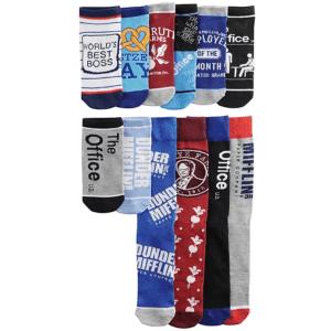 12 Days of Socks Men's 12-Pair Gift Box for $7