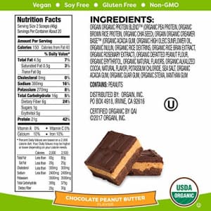 Orgain Organic Plant Based Protein Powder, Chocolate Peanut Butter - Vegan, Low Net Carbs, Non for $40
