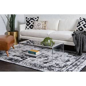 Unique Loom Sofia Collection Traditional Vintage Area Rug, 2' 2" x 3', Black/Gray for $25