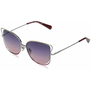 Coach Sunglasses Pink Frame, Blue Gradient Lenses, 55MM for $93