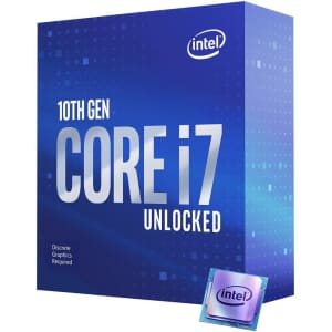 10th-Gen. Intel Core i7-10700KF 3.8GHz 8-Core Unlocked Desktop Processor for $250