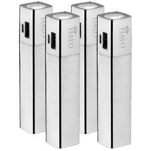 Halo Shine 3,000mAh 2-in-1 Flashlight Power Bank 4-Pack: 4 for $15 Halo Shine 3,000mAh 2-in-1 Flashlight Power Bank 4-Pack: 4 for $15
