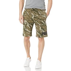 PUMA Men's Big Logo 10" Shorts, Grape Leaf/Camo, L for $21 PUMA Men's Big Logo 10" Shorts, Grape Leaf/Camo, L for $21