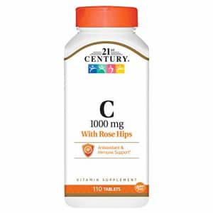 21st Century Natural C 1000 with Rose Hips Caplets, 110 Count (22383) for $11 21st Century Natural C 1000 with Rose Hips Caplets, 110 Count (22383) for $11