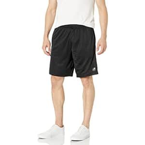 Southpole Men's Basic Mesh Shorts, Black Black, Large for $9