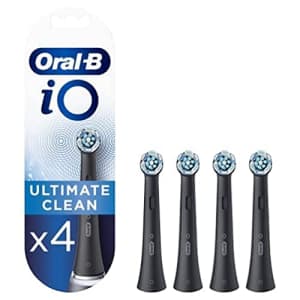 Oral-B iO Replacement Toothbrush Heads Black Ultimate Clean 4-Pack Mailbox Fit for $50