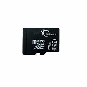 G.Skill Mobile Devices FF-TSDXC64GN-U1 64GB Class 10 microSDXC memory card for $13