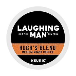 Laughing Man Hugh's Blend, Single-Serve Keurig K-Cup Pods, Medium Roast Coffee, 16 Count for $26 Laughing Man Hugh's Blend, Single-Serve Keurig K-Cup Pods, Medium Roast Coffee, 16 Count for $26