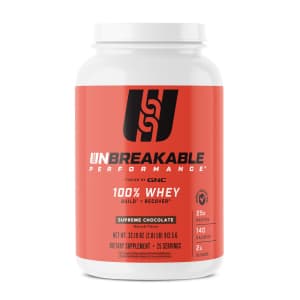 GNC Unbreakable Performance 100% Whey for $12 GNC Unbreakable Performance 100% Whey for $12