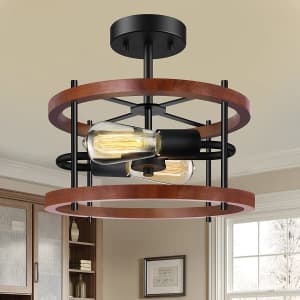 Wihtu 2-Light Ceiling Light Fixture for $30 Wihtu 2-Light Ceiling Light Fixture for $30