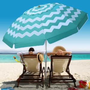Multifun 7-Foot Beach Umbrella for $27 Multifun 7-Foot Beach Umbrella for $27
