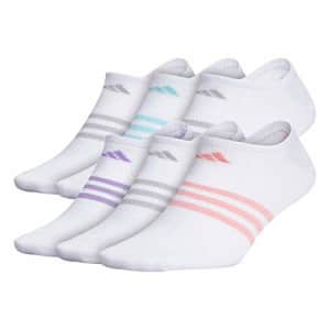adidas Superlite No Show Socks (6-Pair) for $17 adidas Superlite No Show Socks (6-Pair) for $17