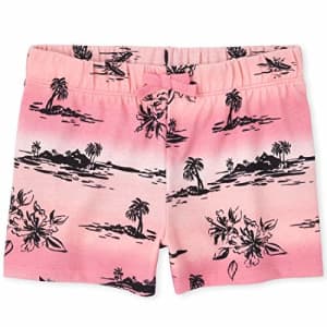 The Children's Place Girls' Mix And Match Print Shorts Black 2 XXL (16) for $8