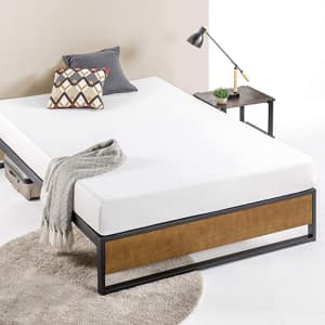Zinus Suzanne 14" Metal and Wood Platform Bed for $113