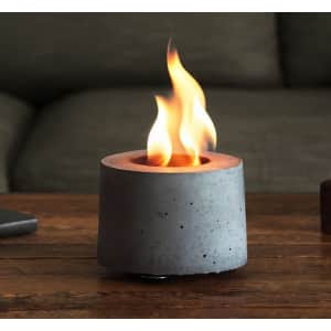 Cement Tabletop Fireplace for $48