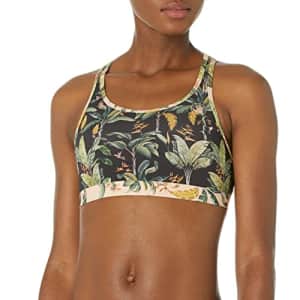 Body Glove Women's Standard Equalizer Medium Support Activewear Sport Bra, Equator Tropical, X-Small for $30