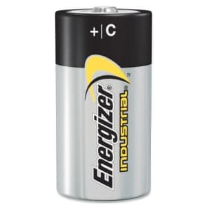 Pack of 100 Energizer Batteries EN93 C Size Industrial Alkaline Battery - Bulk Pack for $110 Pack of 100 Energizer Batteries EN93 C Size Industrial Alkaline Battery - Bulk Pack for $110