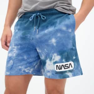 Aeropostale Men's NASA Tie-Dye Fleece Shorts for $10 Aeropostale Men's NASA Tie-Dye Fleece Shorts for $10