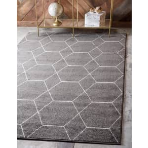 Unique Loom 5x8-Foot Trellis Frieze Collection Lattice Moroccan Rug for $45 Unique Loom 5x8-Foot Trellis Frieze Collection Lattice Moroccan Rug for $45