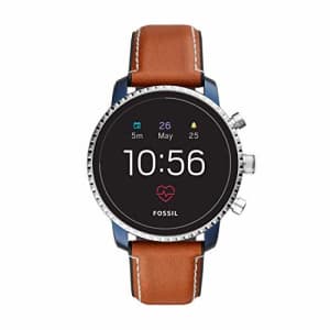 Fossil Men's Gen 4 Explorist HR Heart Rate Stainless Steel and Leather Touchscreen Smartwatch, for $265