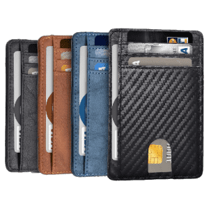 Front Pocket RFID-Blocking Leather Wallet for $10