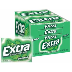 Extra Spearmint Sugarfree Chewing Gum 10-Pack for $5.58 via Sub & Save Extra Spearmint Sugarfree Chewing Gum 10-Pack for $5.58 via Sub & Save