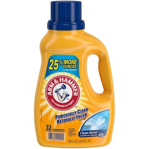 Arm & Hammer Clean Burst Liquid Laundry Detergent for $3 Arm & Hammer Clean Burst Liquid Laundry Detergent for $3