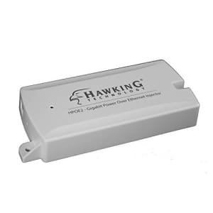 Hawking Technology Gigabit Power-Over-Ethernet (PoE) Injector Kit Max 54V/0.6A (HPOE2) for $25 Hawking Technology Gigabit Power-Over-Ethernet (PoE) Injector Kit Max 54V/0.6A (HPOE2) for $25