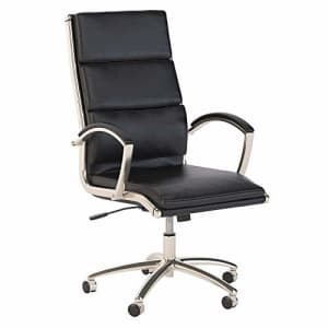 Bush Furniture Bush Business Furniture 400 Series High Back Leather Executive Office Chair in Black for $311