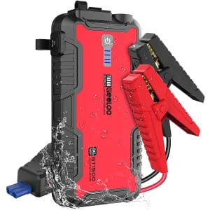 Gooloo 1,500A Power Bank and Car Jump Starter for $80 Gooloo 1,500A Power Bank and Car Jump Starter for $80