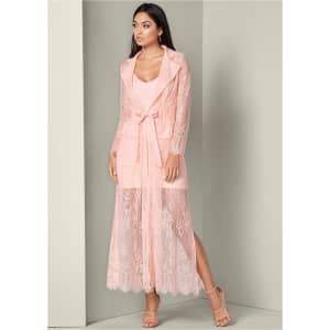 Venus Women's Lace Detail Coat Dress for $16 Venus Women's Lace Detail Coat Dress for $16
